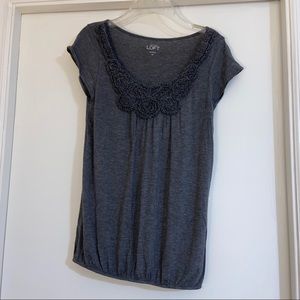 dark grey LOFT shirt